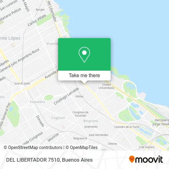 DEL   LIBERTADOR      7510 map