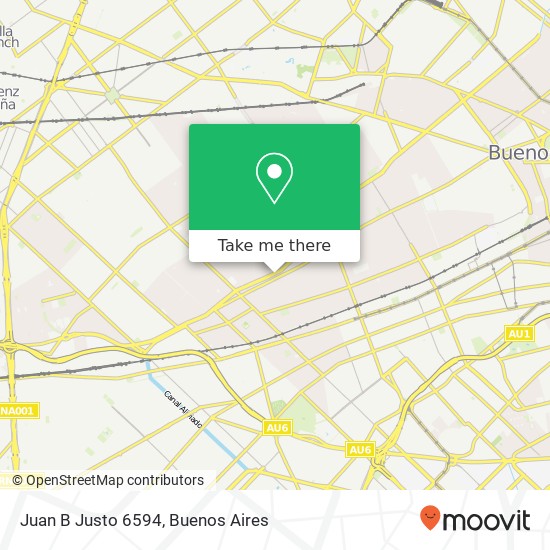 Juan B  Justo 6594 map