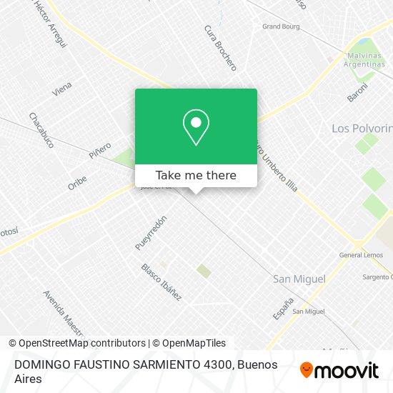 DOMINGO FAUSTINO SARMIENTO 4300 map