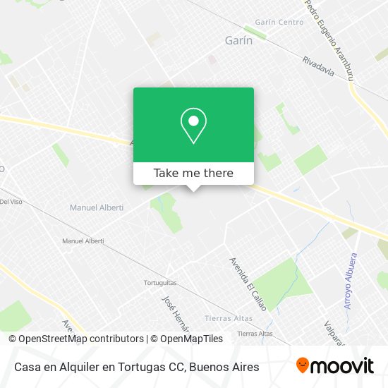 Mapa de Casa en Alquiler en Tortugas CC