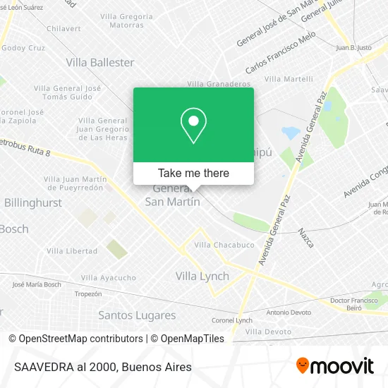 Mapa de SAAVEDRA al 2000