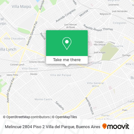 Melincue 2804 Piso 2   Villa del Parque map