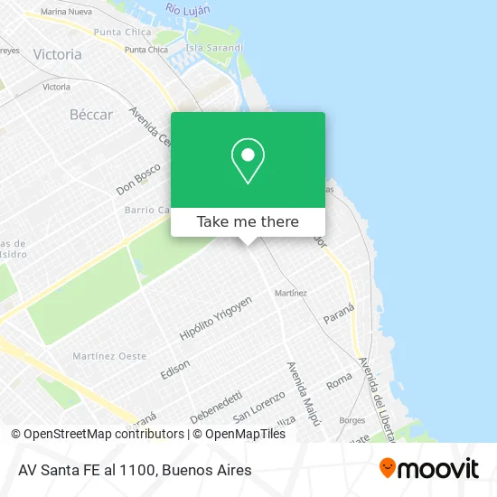 AV Santa FE al 1100 map