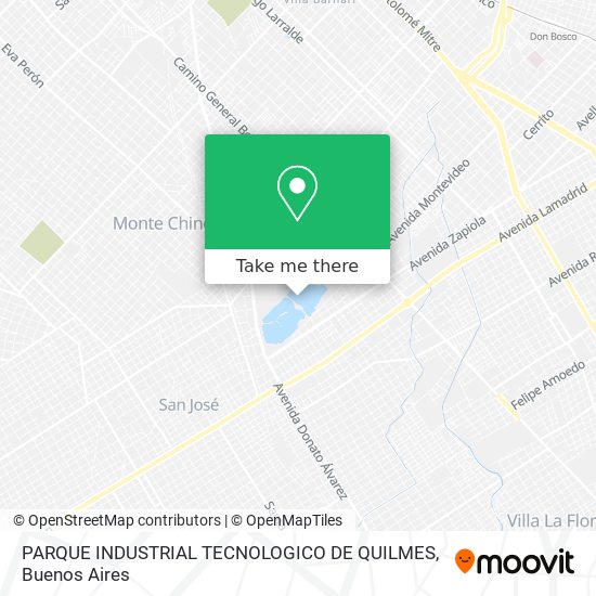 PARQUE INDUSTRIAL TECNOLOGICO DE QUILMES map
