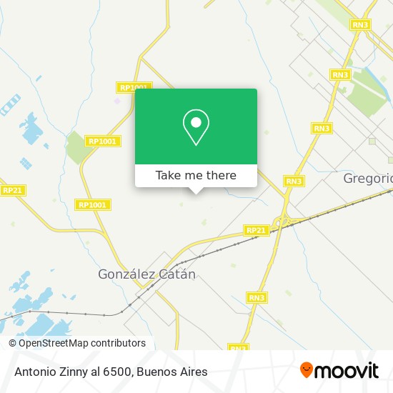 Antonio Zinny al 6500 map