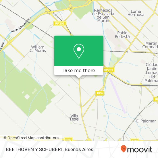 BEETHOVEN  Y SCHUBERT map