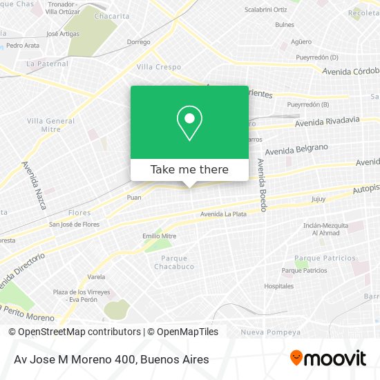 Av  Jose M Moreno 400 map