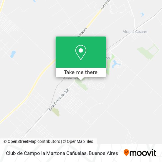 Club de Campo la Martona Cañuelas map