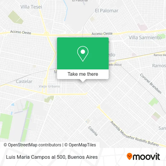 Mapa de Luis Maria Campos al 500