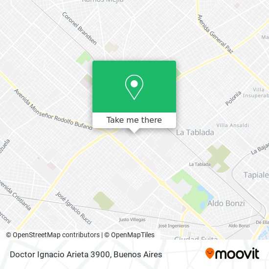 Doctor Ignacio Arieta 3900 map