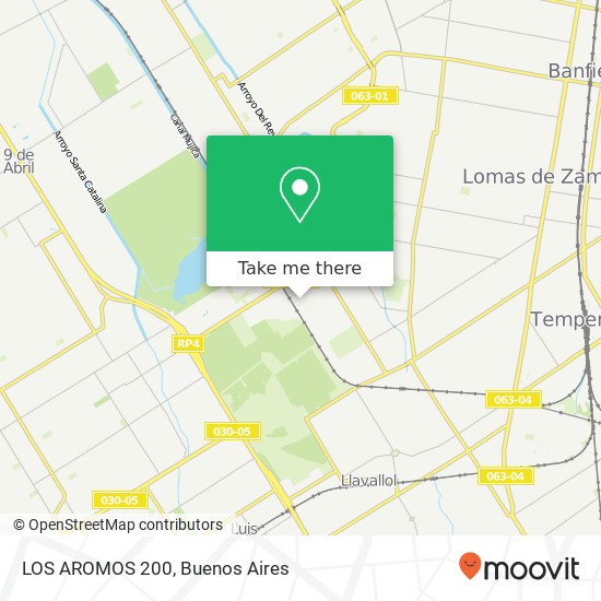 LOS AROMOS 200 map