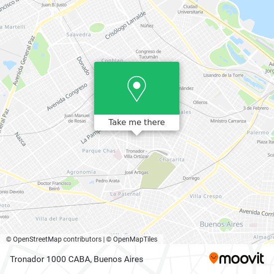Tronador 1000   CABA map