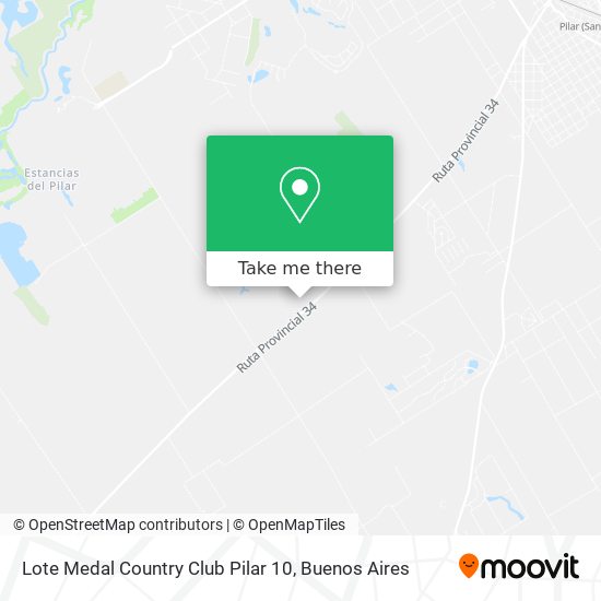 Lote Medal Country Club Pilar 10 map