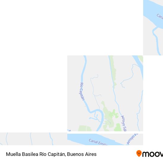 Mapa de Muella Basilea Río Capitán