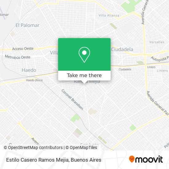 Estilo Casero Ramos Mejia map