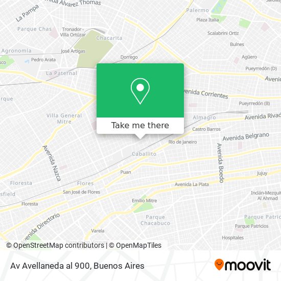 Mapa de Av  Avellaneda al 900