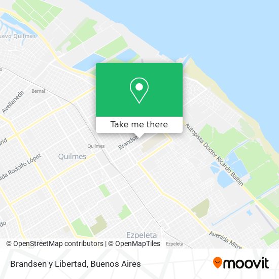 Mapa de Brandsen y Libertad