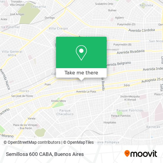Semillosa 600  CABA map