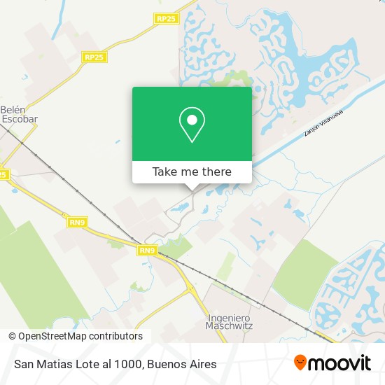 San Matias   Lote al 1000 map