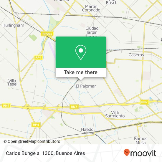 Carlos Bunge al 1300 map