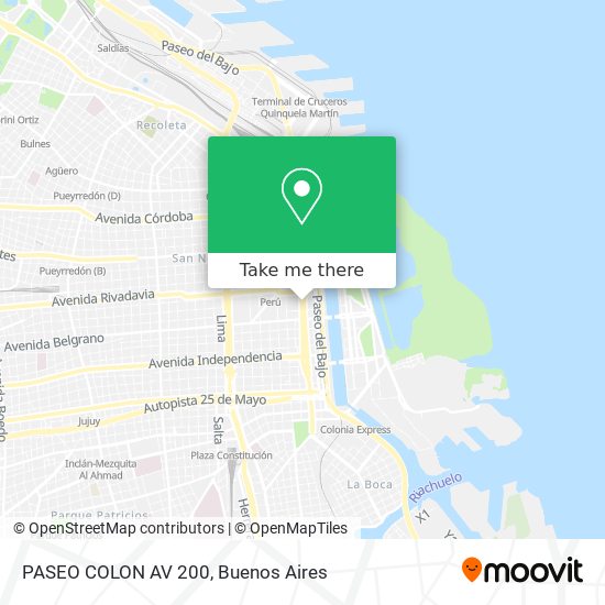 PASEO COLON AV  200 map