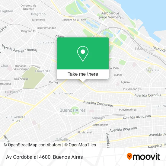 Av Cordoba al 4600 map