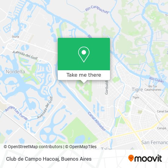Club de Campo Hacoaj map