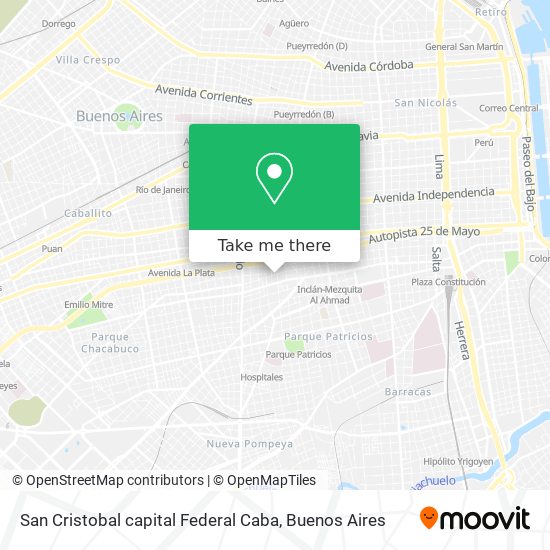 San Cristobal capital Federal  Caba map
