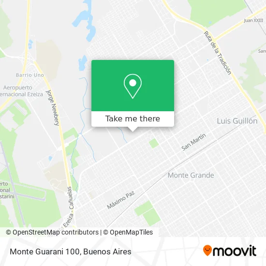 Monte Guarani 100 map