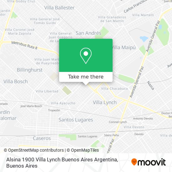 Alsina 1900  Villa Lynch  Buenos Aires  Argentina map