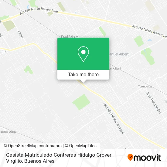 Mapa de Gasista Matriculado-Contreras Hidalgo Grover Virgilio