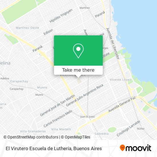 Mapa de El Virutero Escuela de Luthería
