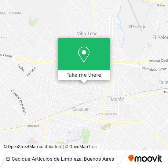 El Cacique-Artículos de Limpieza map