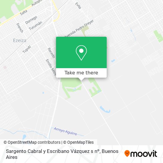 Mapa de Sargento Cabral y Escribano Vázquez s nº