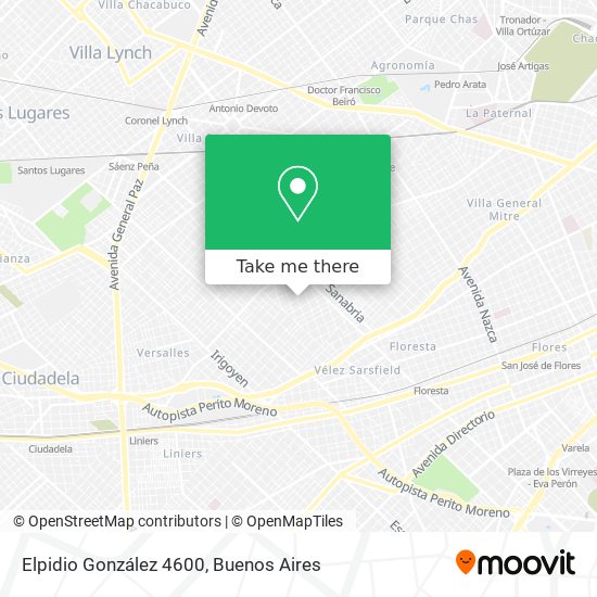 Elpidio González 4600 map
