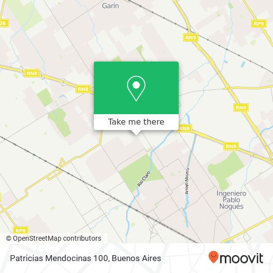 Mapa de Patricias Mendocinas 100