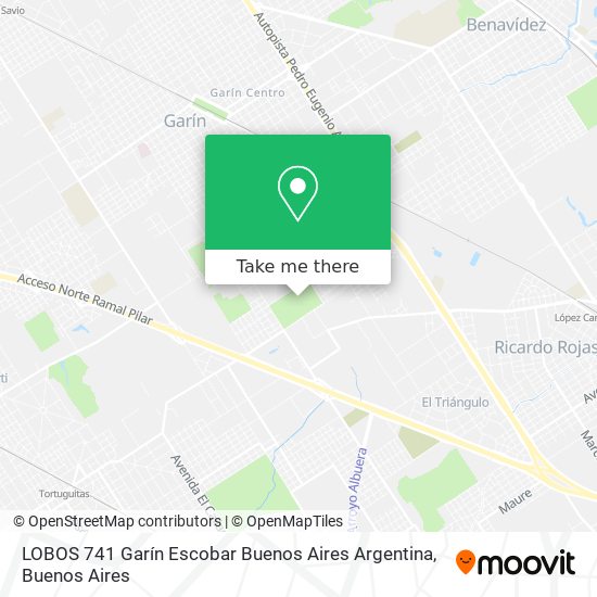 LOBOS 741  Garín  Escobar  Buenos Aires  Argentina map