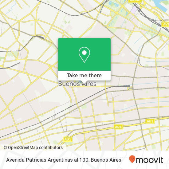 Avenida Patricias Argentinas al 100 map