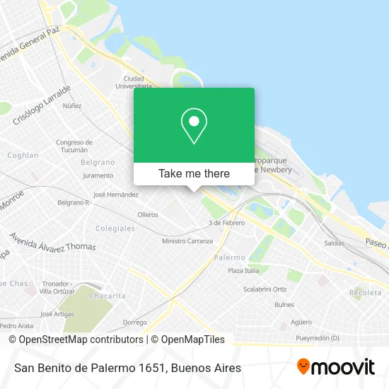 Mapa de San Benito de Palermo 1651