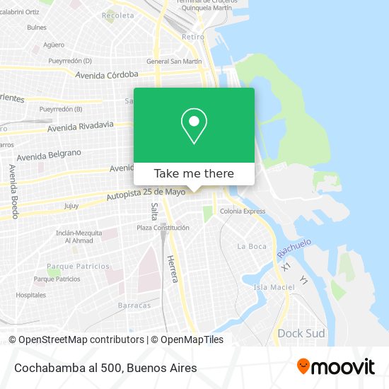 Cochabamba al 500 map