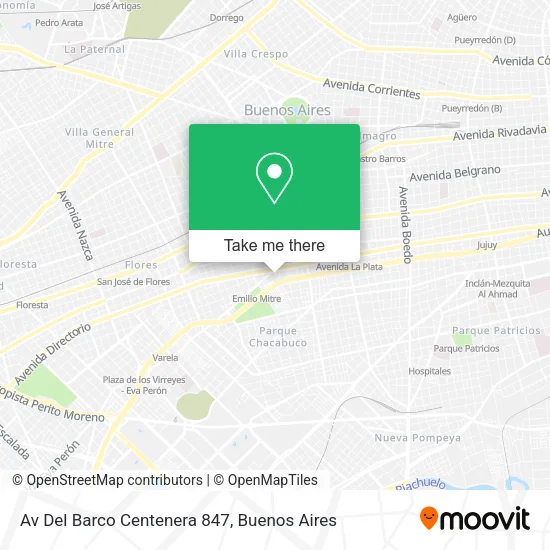 Mapa de Av  Del Barco Centenera 847
