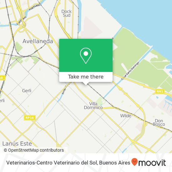 Veterinarios-Centro Veterinario del Sol map