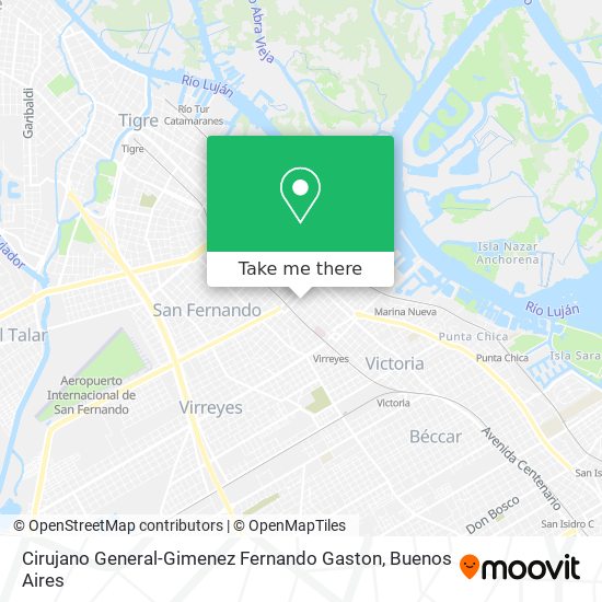 Mapa de Cirujano General-Gimenez Fernando Gaston