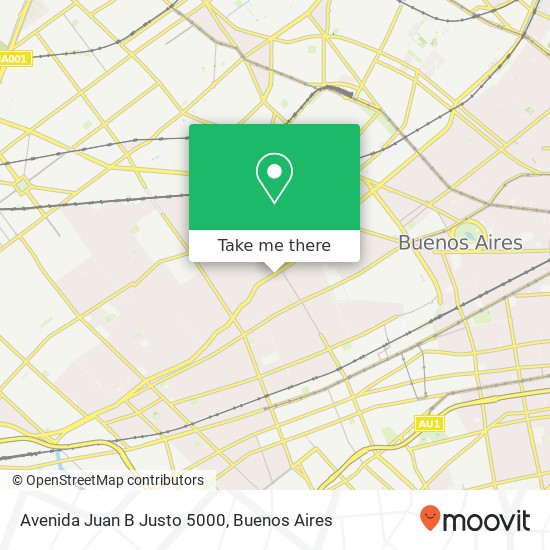 Avenida Juan B Justo 5000 map