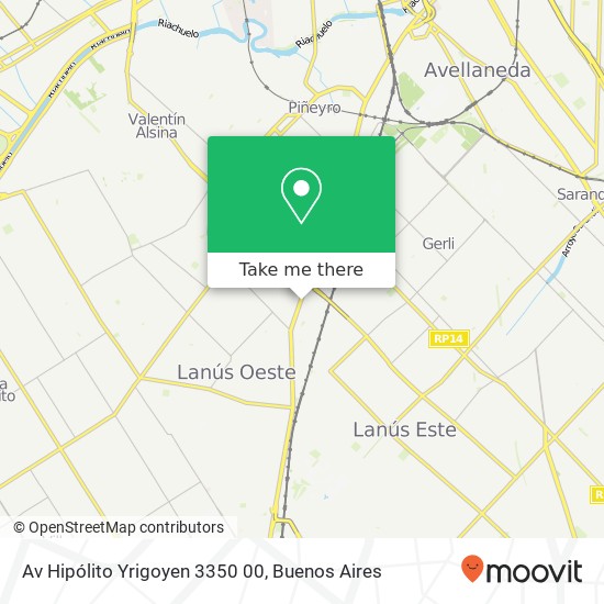 Mapa de Av  Hipólito Yrigoyen 3350 00