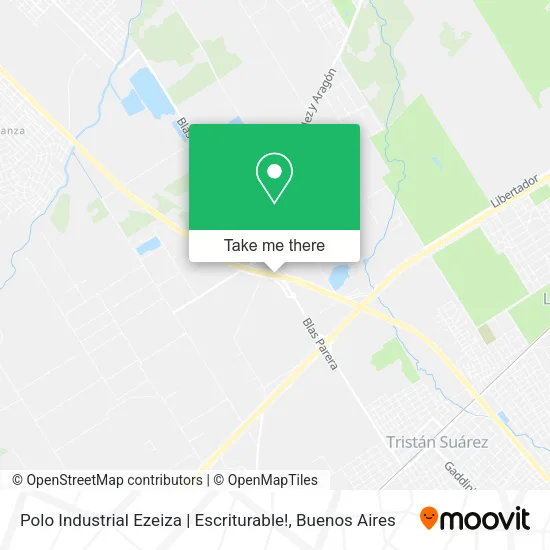 Polo Industrial Ezeiza | Escriturable! map