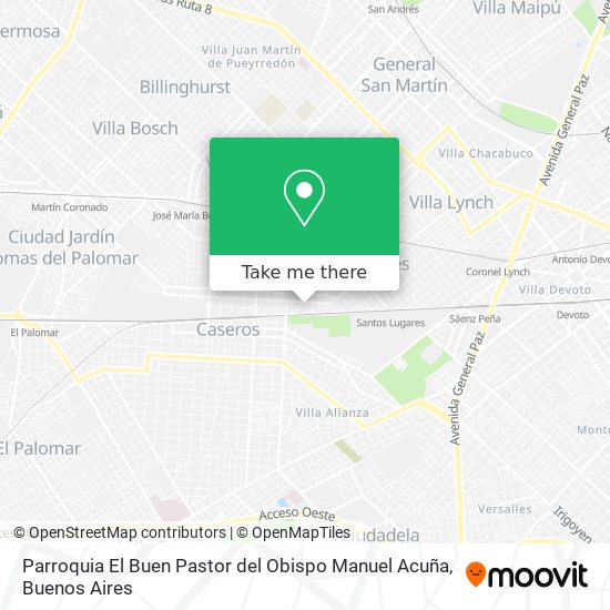 Parroquia El Buen Pastor del Obispo Manuel Acuña map