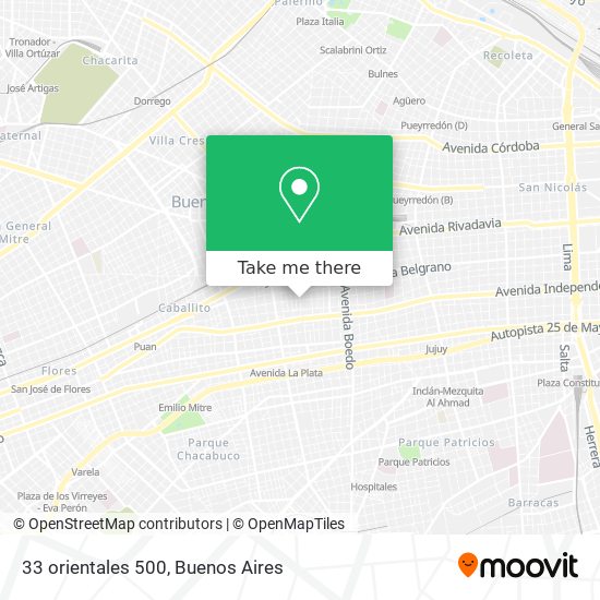 Mapa de 33 orientales 500