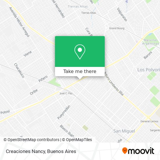 Mapa de Creaciones Nancy
