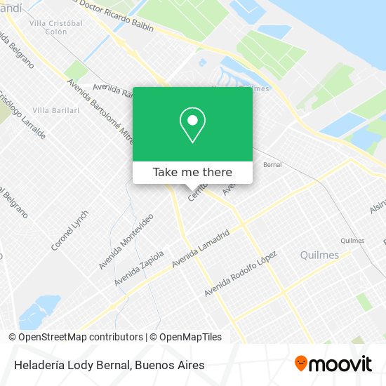Mapa de Heladería Lody Bernal